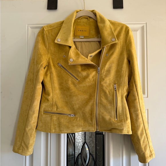 Blank NYC Jackets & Blazers - Blank NYC Mustard Faux Suede Women's Jacket